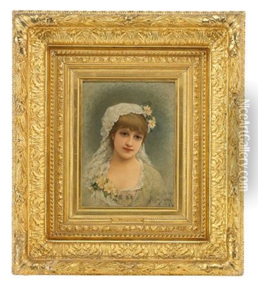 Marguerite Oil Painting - Emile Eisman-Semenowsky
