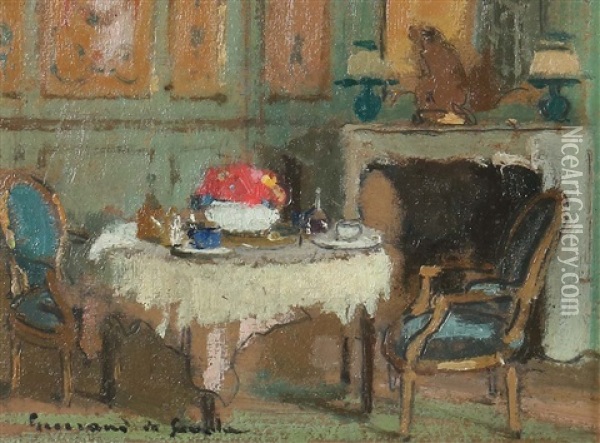Saloninterieur Oil Painting - Lucien Victor Guirand De Scevola