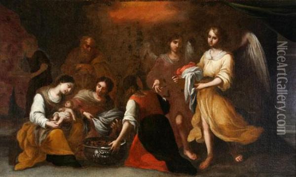 Birth Of The Virgin Oil Painting - Bartolome Esteban Murillo