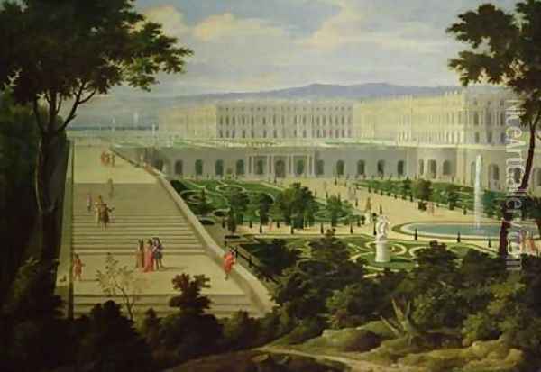 The Orangery at Versailles Oil Painting - Pierre-Denis Martin
