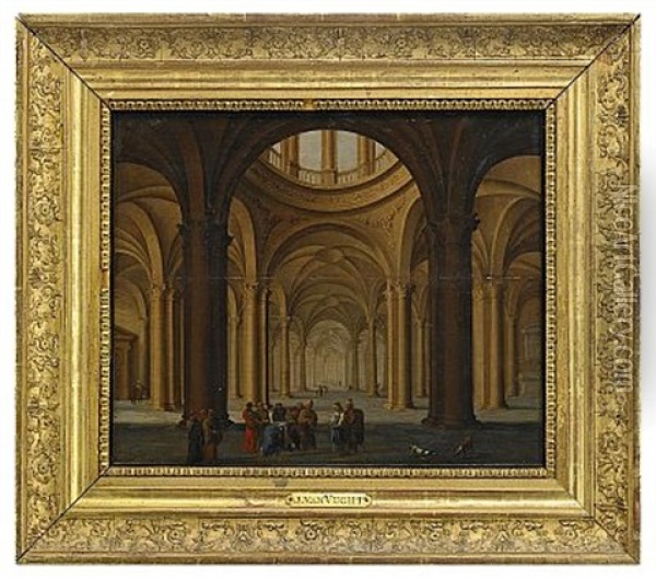 Katedralsinterior Oil Painting - Gerrit Van Vucht