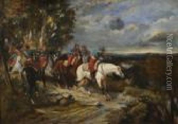 L'attaque De La Cavalerie Oil Painting - James Alexander Walker