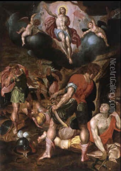 Die Himmelsfahrt Christi Oil Painting - Johann Kellerthaler the Younger