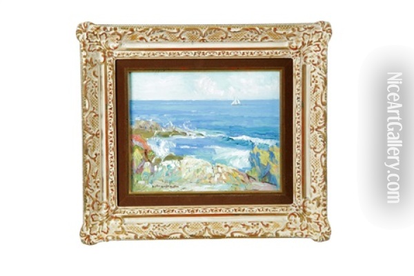 Seascape Oil Painting - Bertha Menzler Peyton