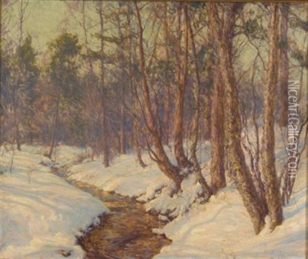 The Upland Stream Oil Painting - Walter Launt Palmer
