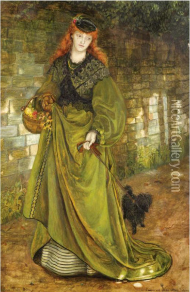 Portrait Of Laura, Wife Of Sir Lawrence Alma-tadema Oil Painting - Catherine Madox B. Hueffer