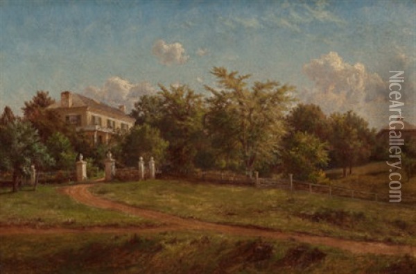 A Country Estate, 1882 Oil Painting - Charles Herbert Moore