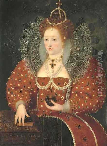 Portrait of Queen Elizabeth I Oil Painting - Engish School