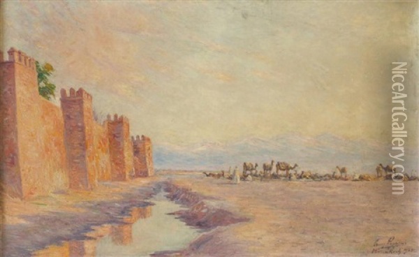 Marrakech En Oil Painting - Omer Coppens