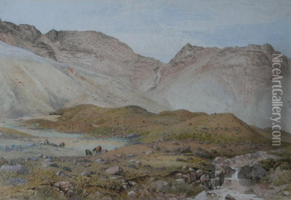 Morning At The Head Of Great Langdale Oil Painting - William Hull
