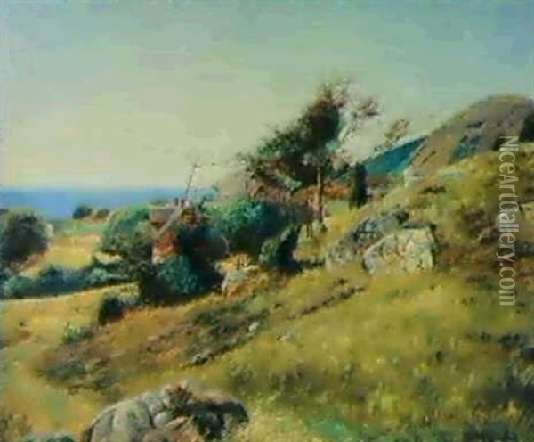 Vid Kullen Oil Painting - Olof Krumlinde