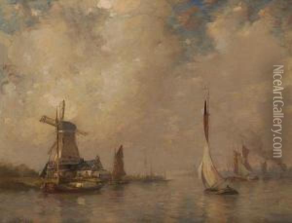 Dordrecht Oil Painting - James Campbell Noble
