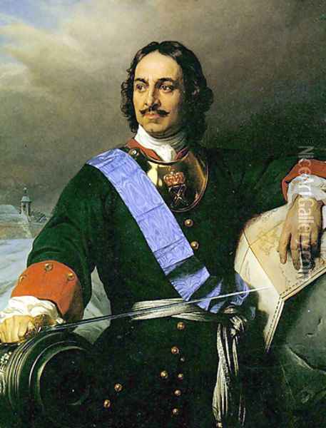 Peter the Great of Russia (2) Oil Painting - Paul Delaroche