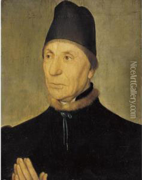 Portrait Of An Old Man Oil Painting - Dieric the Elder Bouts