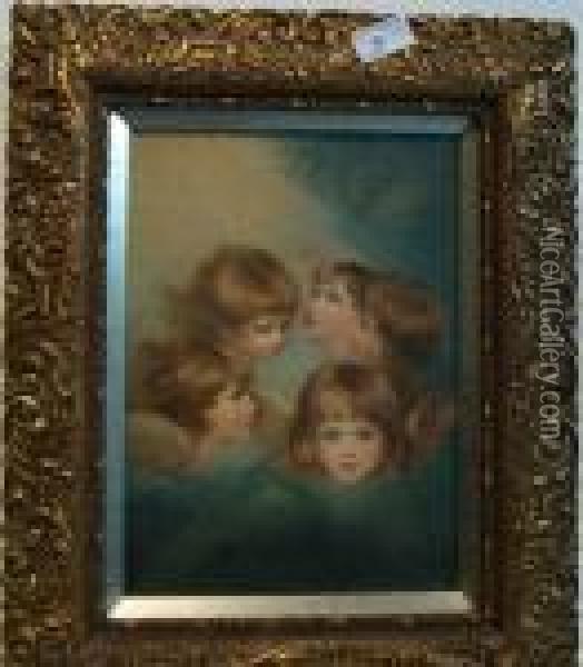 Heads Of Cherubs Oil Painting - Sir Joshua Reynolds
