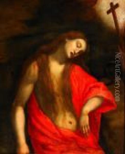 Den Botfardiga Maria Magdalena Oil Painting - Jacopo Vignali