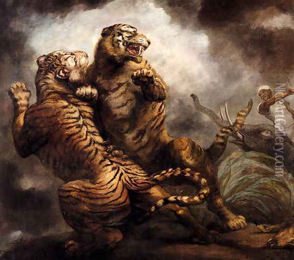Tiger Hunting Oil Painting - James Northcote