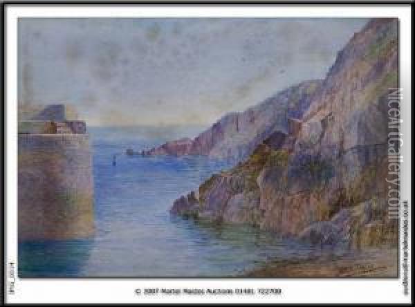 Toplis The Entrance To Creux Harbour Oil Painting - William Arthur Mcculloch