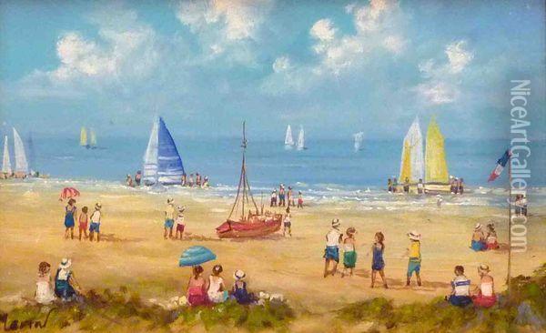 Derriere Les Dunes Oil Painting - Isidoro Marin Garces