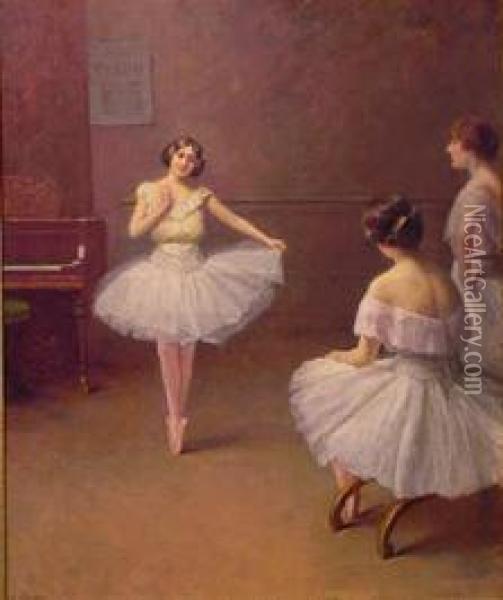 Ballet Dancers Oil Painting - Fanny-Laurent Fleury