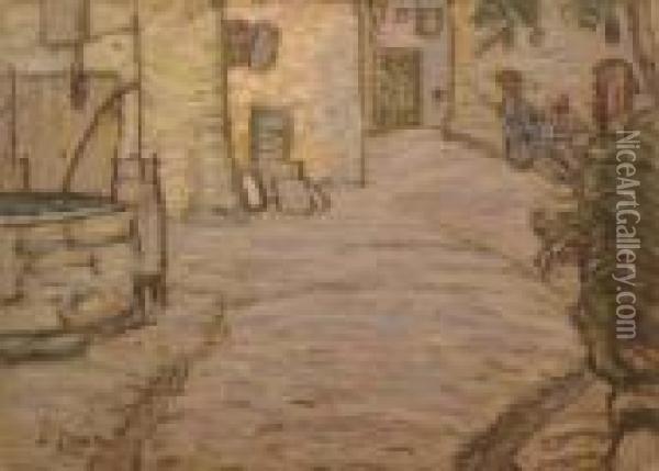 Rue Au Puits Oil Painting - Alfred Lesbros