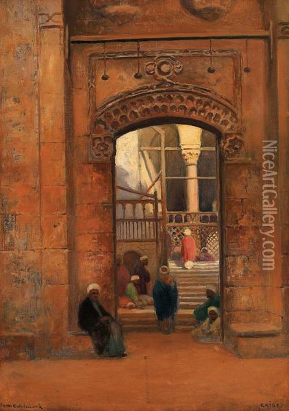 Mosquee Au Caire Oil Painting - Franz Carl Herpel
