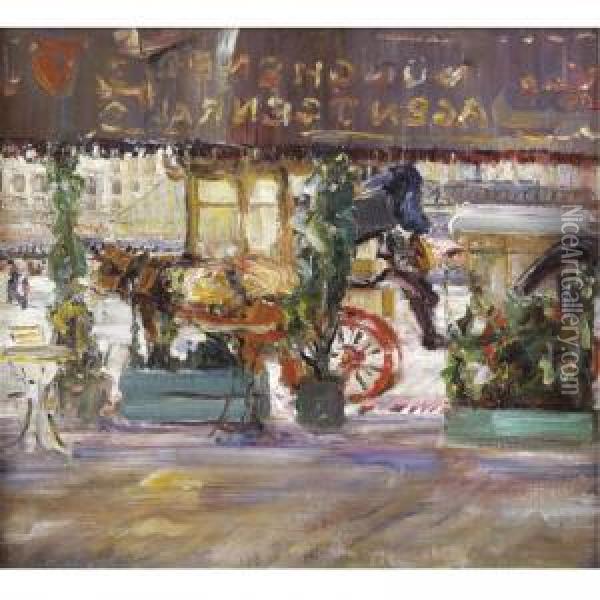 La Terrasse Oil Painting - Marcel Jefferys