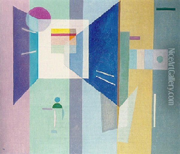 Nach Rechts - Nach Links Oil Painting - Wassily Kandinsky