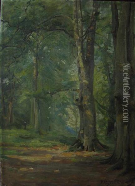In Slinden Woods Oil Painting - Robert Payton Reid