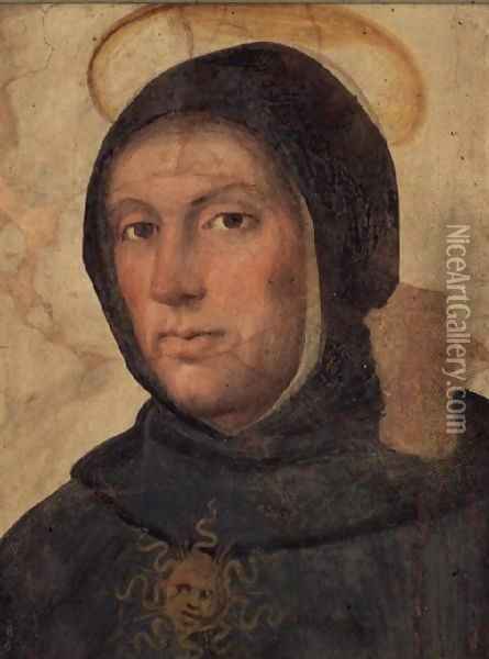 St Thomas Aquinas Oil Painting - Fra Bartolomeo
