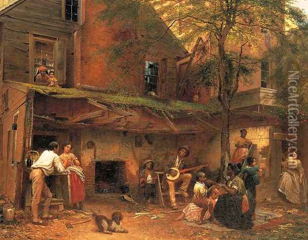 Life in the South Oil Painting - Eastman Johnson