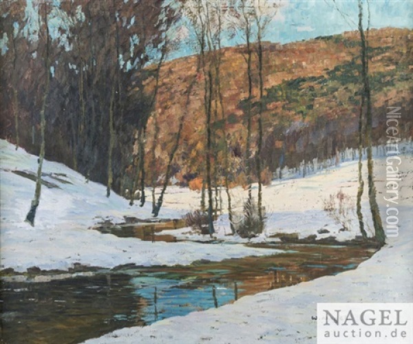 Erster Schnee Oil Painting - Wilhelm Nagel