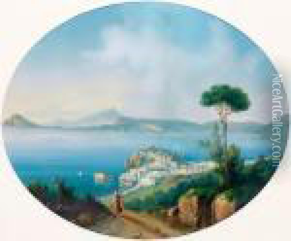 Veduta Dei Dintorni Di Napoli Oil Painting - Giovanni Battista