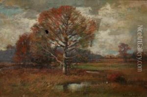Autumn Landscape Oil Painting - Alexander Theobald Van Laer