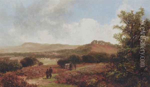 Hartingcombe, Hampshire Oil Painting - James Peel