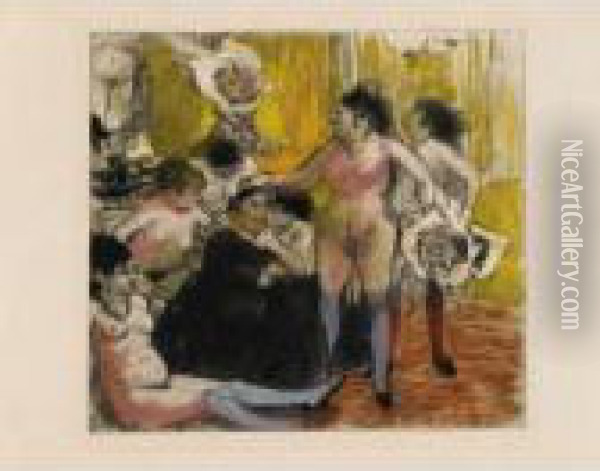 La Maison Tellier Oil Painting - Edgar Degas