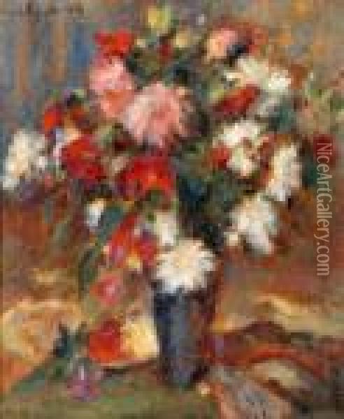 Bouquet De Fleurs Oil Painting - Lucien Mignon