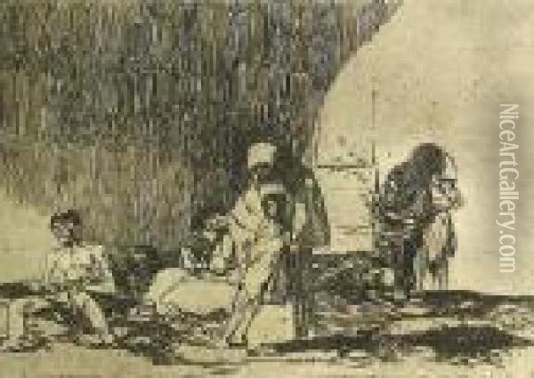 Sanos Y Enfermos Oil Painting - Francisco De Goya y Lucientes