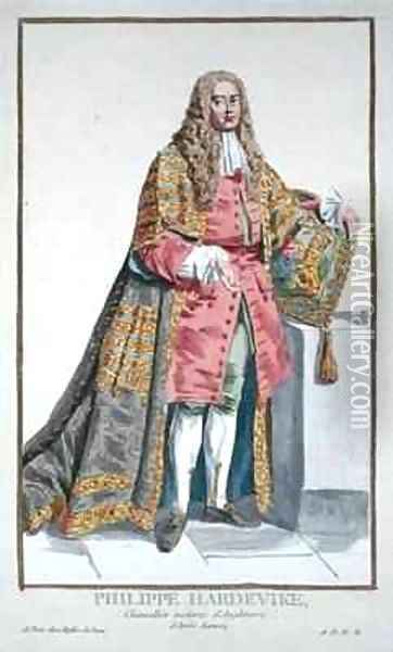 Philip Yorke 1690-1764 First Lord Hardwick Oil Painting - Pierre Duflos