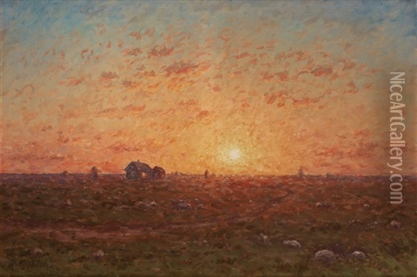 Sunset, Oland Oil Painting - Per Ekstroem