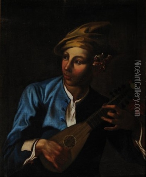Jeune Musicien Oil Painting - Giuseppe Maria Crespi