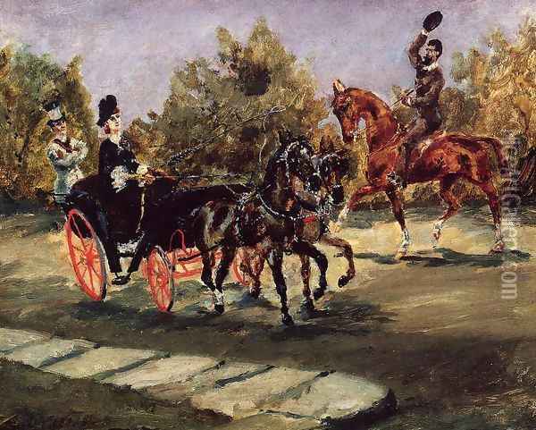 Nice, on the Promenade des Anglais Oil Painting - Henri De Toulouse-Lautrec