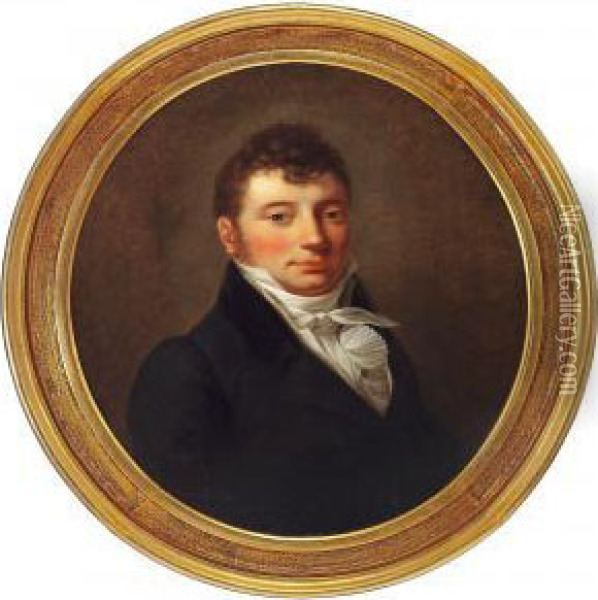 Portrait Of Sea Captain Jacob Luytkis Oil Painting - Jens Juel