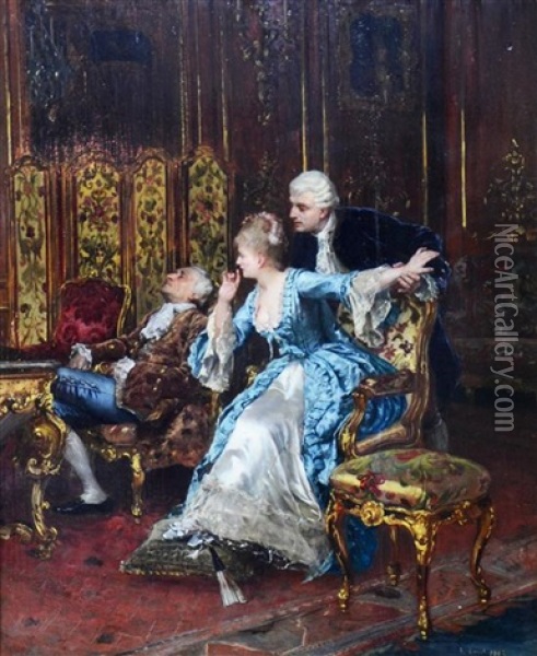 Interior Scene Oil Painting - Rudolf Ernst