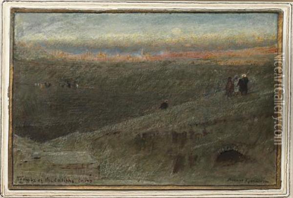 Tombs Of The Caliphs Oil Painting - Albert Goodwin