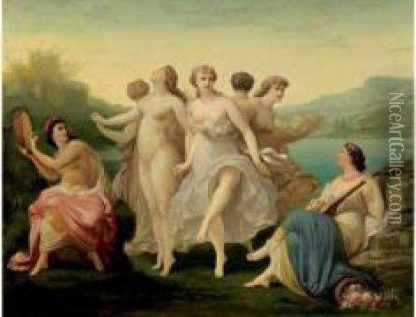 Les Danseuses Oil Painting - Henri Pierre Picou