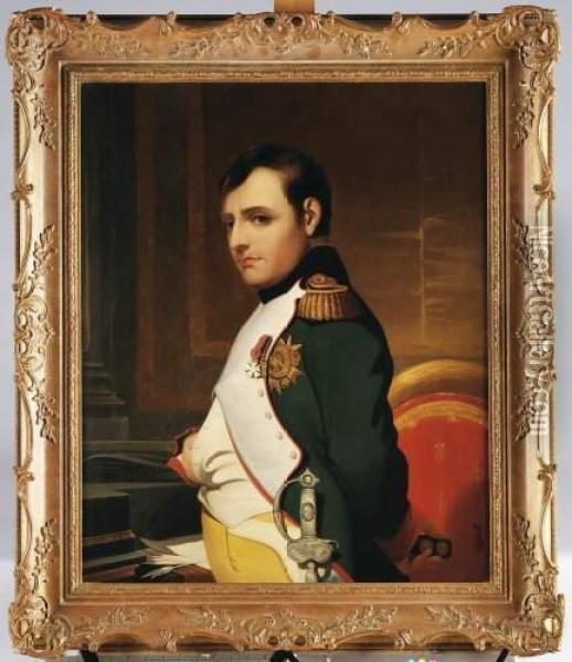 Portrait De L'empereur Napoleon Ier Oil Painting - Hippolyte (Paul) Delaroche