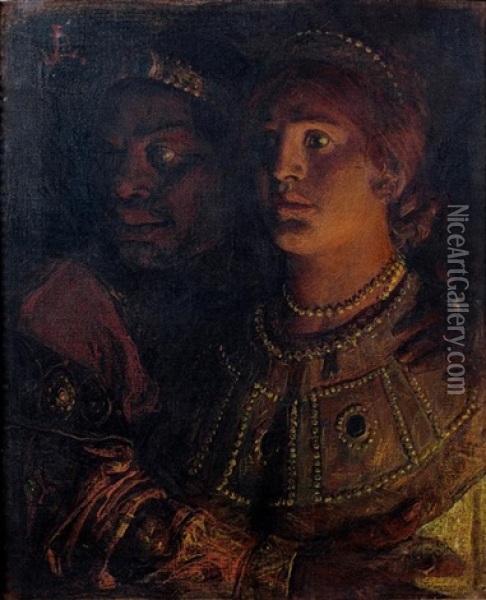 Byzance (study) Oil Painting - Jean Paul Laurens