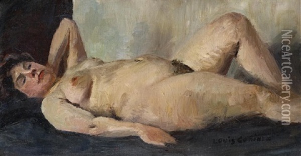 Liegender Akt Oil Painting - Lovis Corinth