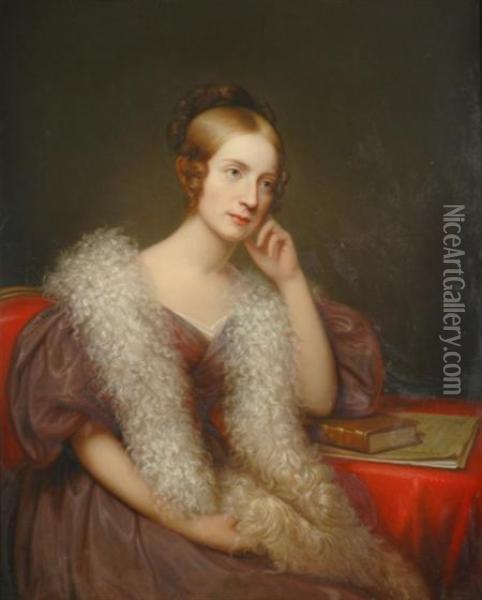 Portrait Of Miss Pratt Oil Painting - Rembrandt Peale